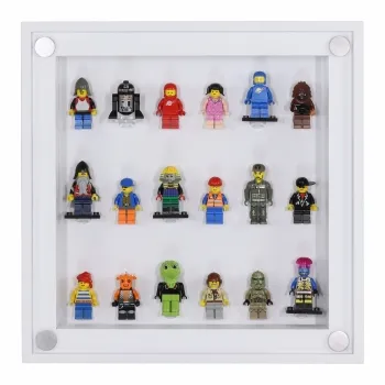 Click Vitrine PLUS Weiß 300x300x60mm für 18 Lego® Figuren