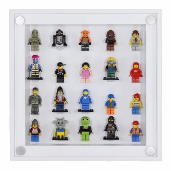Click Vitrine PLUS Weiß 300x300x60mm für 20 Lego® Figuren