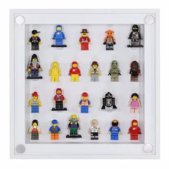 Click Vitrine PLUS Weiß 300x300x60mm für 22 Lego® Figuren