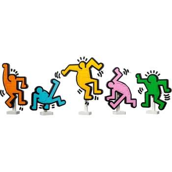 Acryl Vitrine für LEGO® Art Keith Haring – Tanzende Figuren 31216 B/T/H 890x90x390 mm