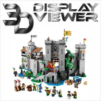 FiguSafe Vitrine für LEGO® Die Burg der Löwenritter 10305 T/B/H 400x500x400 mm 078