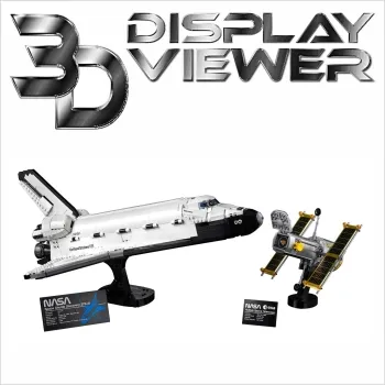 FiguSafe Vitrine für LEGO® NASA Spaceshuttle „Discovery“ 10283 T/B/H 400x600x300 mm 049