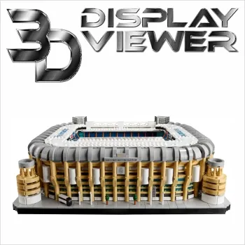 FiguSafe Vitrine für LEGO® Bauset „Real Madrid – Santiago Bernabéu Stadion“ 10299 T/B/H 430x500x190 mm 043