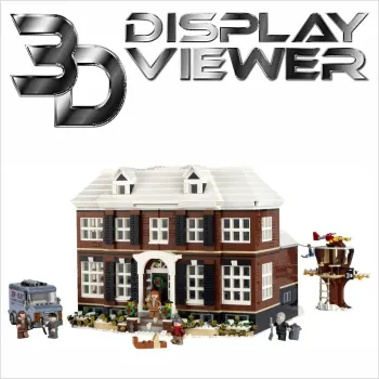 FiguSafe Vitrine für LEGO® Ideas Home Alone 21330 T/B/H 400x400x300 mm 050