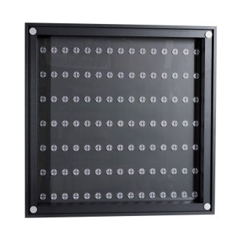 Preview: Click Vitrine PLUS Schwarz 500x500x60mm für 105 Lego® Figuren
