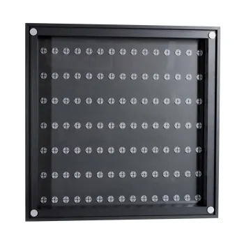 Click Vitrine PLUS Schwarz 500x500x60mm für 105 Lego® Figuren