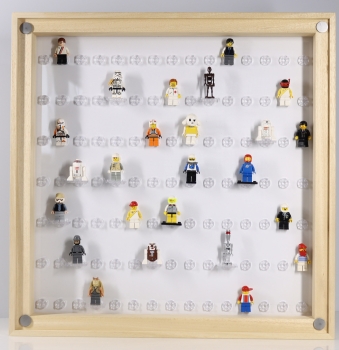 Click Vitrine PLUS Natur 500x500x60mm für 72 Lego® Figuren