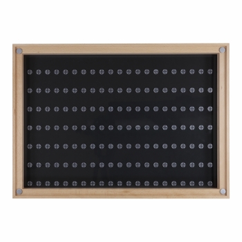 Preview: Click Vitrine PLUS Natur 500x700x60mm für 147 Lego® Figuren