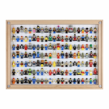 Preview: Click Vitrine PLUS Natur 500x700x60mm für 147 Lego® Figuren