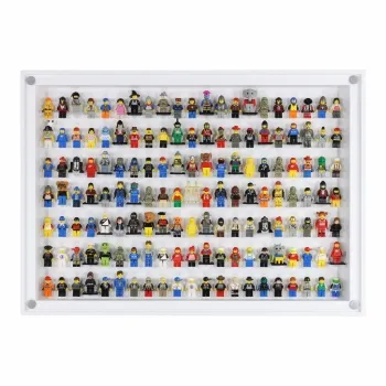 Click Vitrine PLUS Weiß 500x700x60mm für 147 Lego® Figuren