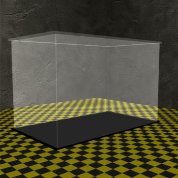 Acryl Vitrine für LEGO® ONE PIECE Baratié, das Schwimmende Restaurant 75640 B/T/H 590x340x390 mm
