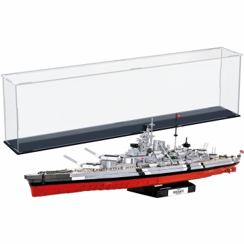 Acryl Vitrine für COBI 4819 Bismarck B/T/H 890x140x240 mm