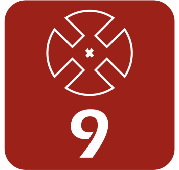 Preview: ClickCase Vitrine für LEGO® Serie Team GB (8909) mit 9 Figurenhalter