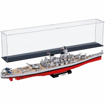 Acryl Vitrine für COBI 3084 # USS MISSOURI BB-63 - B/T/H 990x140x240 mm
