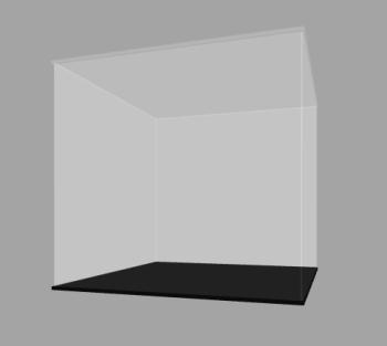 Preview: Acryl Vitrine für LEGO® Architecture Wahrzeichen Sammlung Taj Mahal 21056 T/B/H 290x290x290 mm