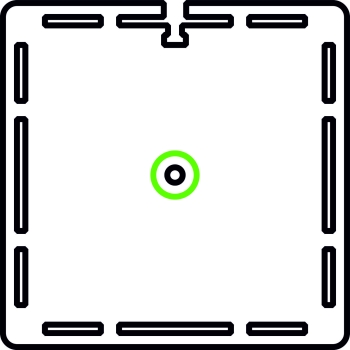 Ersatzteil für Single FiguTower Vitrine Sockelplatte