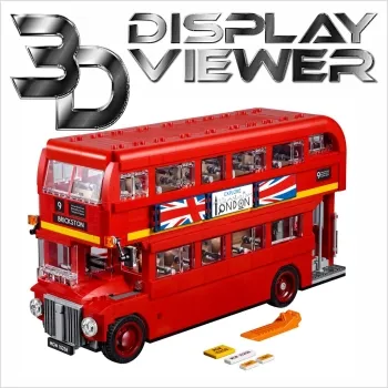 FiguSafe Vitrine für LEGO® Creator Expert "Londoner Bus" 10258 T/B/H 150x400x200 mm 084