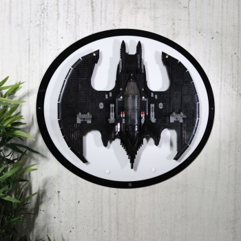 Preview: BatwingHolder die Acryl Halterung für dein LEGO® Batwing Modell Set 76161 Version Weiß