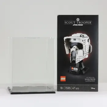 FiguBundle Vitrine + LEGO® Star Wars 75305 Scout Trooper™ Helm
