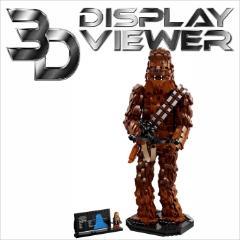 FiguSafe XXL Vitrine für LEGO® Star Wars™ Chewbacca 75371 T/B/H 250x250x500 mm 130