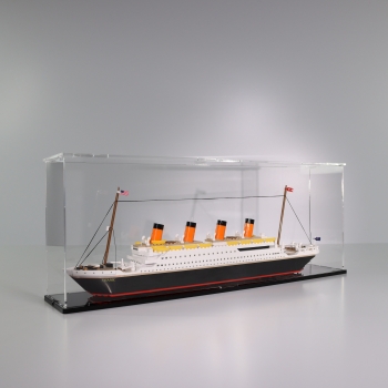 Preview: Acryl Vitrine für COBI 1914A # RMS TITANIC - T/B/H 140x640x240 mm