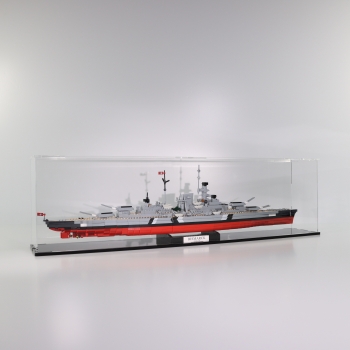 Preview: Acryl Vitrine für COBI 4819 # Bismarck T/B/H 140x890x240 mm