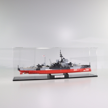 Preview: Acryl Vitrine für COBI 4820 # HMS Warspite T/B/H 140x690x240 mm