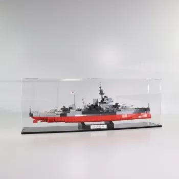 FiguSafe Vitrine für COBI 4820 # HMS Warspite T/B/H 150x700x250 mm 004