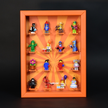 Preview: ClickCase Vitrine für LEGO® Serie 18 (71021) mit 16 Figurenhalter