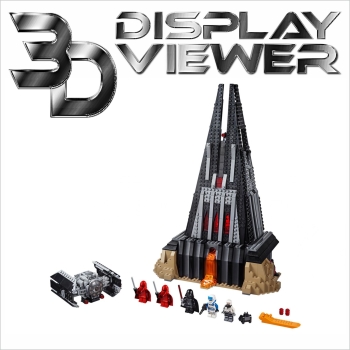 FiguSafe XXL Vitrine für LEGO® Star Wars Darth Vaders Festung 75251 T/B/H 300x350x450 mm 108