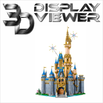 FiguSafe XXL Vitrine für LEGO® ǀ Disney: Disney Schloss 43222 T/B/H 400x650x850 mm 111