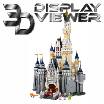 FiguSafe XXL Vitrine für LEGO® Das Disney Schloss 71040 T/B/H 400x550x800 mm 140