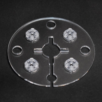 Preview: SingleTower Vitrine für eure 16 DFB EM 2016 Fußball LEGO® Sammelfiguren mit Ballloch