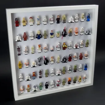 72er Inlay für IKEA RIBBA Rahmen 50 x 50 designed für LEGO® minifiguren Platz für 72 Figuren
