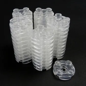 50x FiguStone 2 x 2er rund transparent