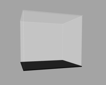 Preview: Acryl Vitrine für LEGO® Die Burg der Löwenritter 10305 T/B/H 390x490x390 mm