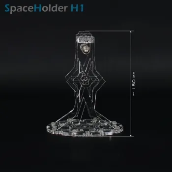 SpaceHolder® aus Plexiglas H1 Höhe 15,0 cm für eure LEGO Modelle