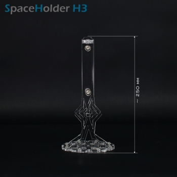 Preview: SpaceHolder® aus Plexiglas H3 Höhe 25,0 cm für eure LEGO Modelle