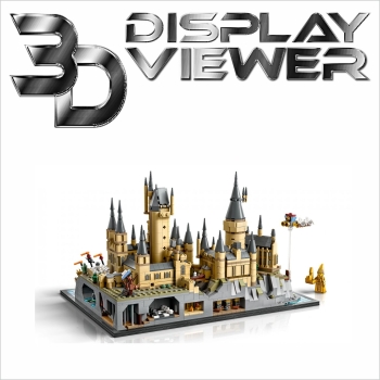 FiguSafe Vitrine für LEGO® Modell von Schloss Hogwarts™ mit Schlossgelände 76419 T/B/H 300x400x250 mm 115