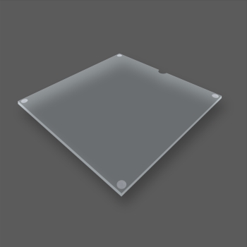 Preview: Frontscheiben-KIT für IKEA® EKET 1er Cube Regal -transparent-