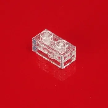 Kippsicherungs-Stein 2x (2 x 2er Platte) transparent / transparent