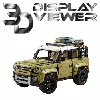 FiguSafe Vitrine für LEGO® „Land Rover Defender“ 42110 T/B/H 250x500x300 mm 060