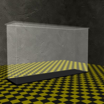 Acryl Vitrine für LEGO® Ideas Bauset Flussdampfer 21356 B/T/H 740x190x440 mm