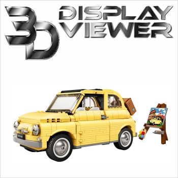 FiguSafe Vitrine für LEGO® Creator Expert Modellauto „Fiat 500“ 10271 T/B/H 150x300x150 mm 076