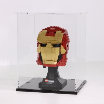 FiguSafe Vitrine für LEGO® Marvel Avengers Iron Mans Helm 76165 T/B/H 200x200x250 mm 012
