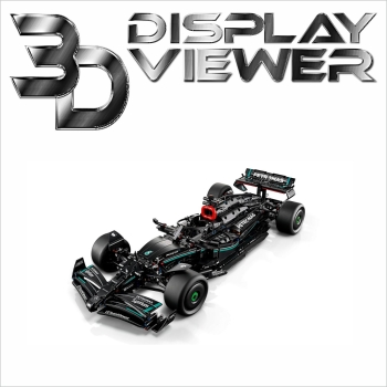 FiguSafe Vitrine für LEGO® Technic Bauset Mercedes-AMG F1 W14 E Performance 42171 T/B/H 350x700x200 mm 048