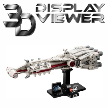 FiguSafe Vitrine für LEGO® Star Wars™ Sternenschiff Tantive IV 75376 T/B/H 200x400x200 mm 104