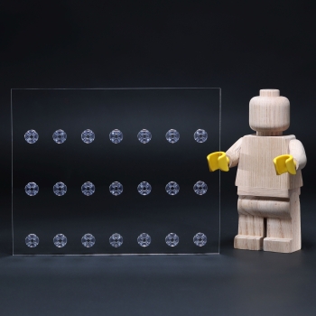 21er Inlay für IKEA Västanhed Rahmen 20 x 25 designed für LEGO® minifiguren Platz für 21 Figuren