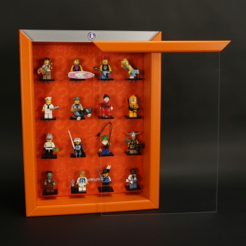 ClickCase Vitrine für LEGO® Serie 4 (8804) mit 16 Figurenhalter