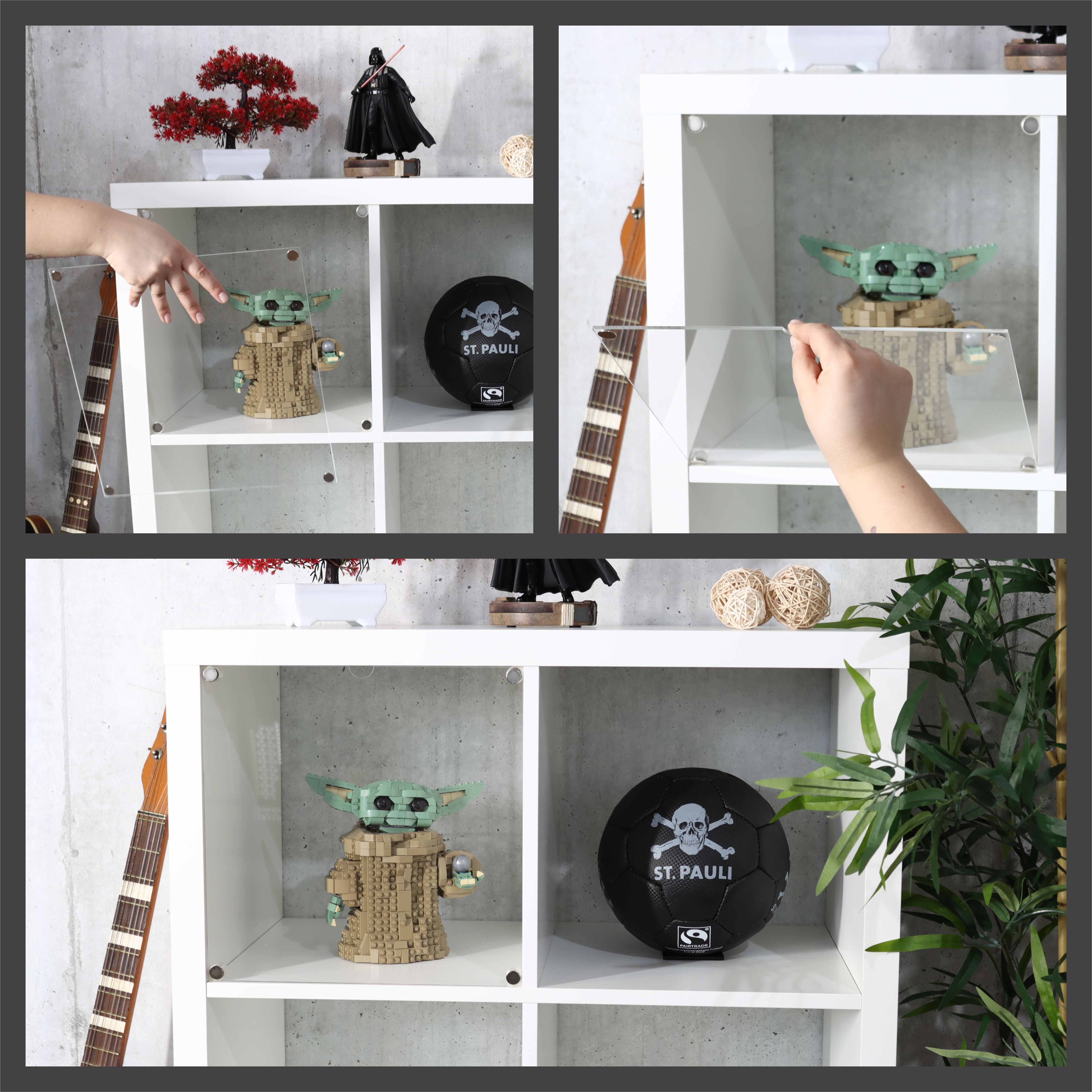 RückwandKIT für IKEA® KALLAX Regal weiß figuworld24